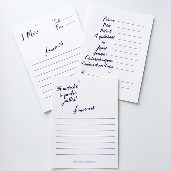 Pack Cartes Etapes Bebe Mariniere Pochon Etsy Pack Cartes Etapes Bebe Mariniere Pochon Etsy