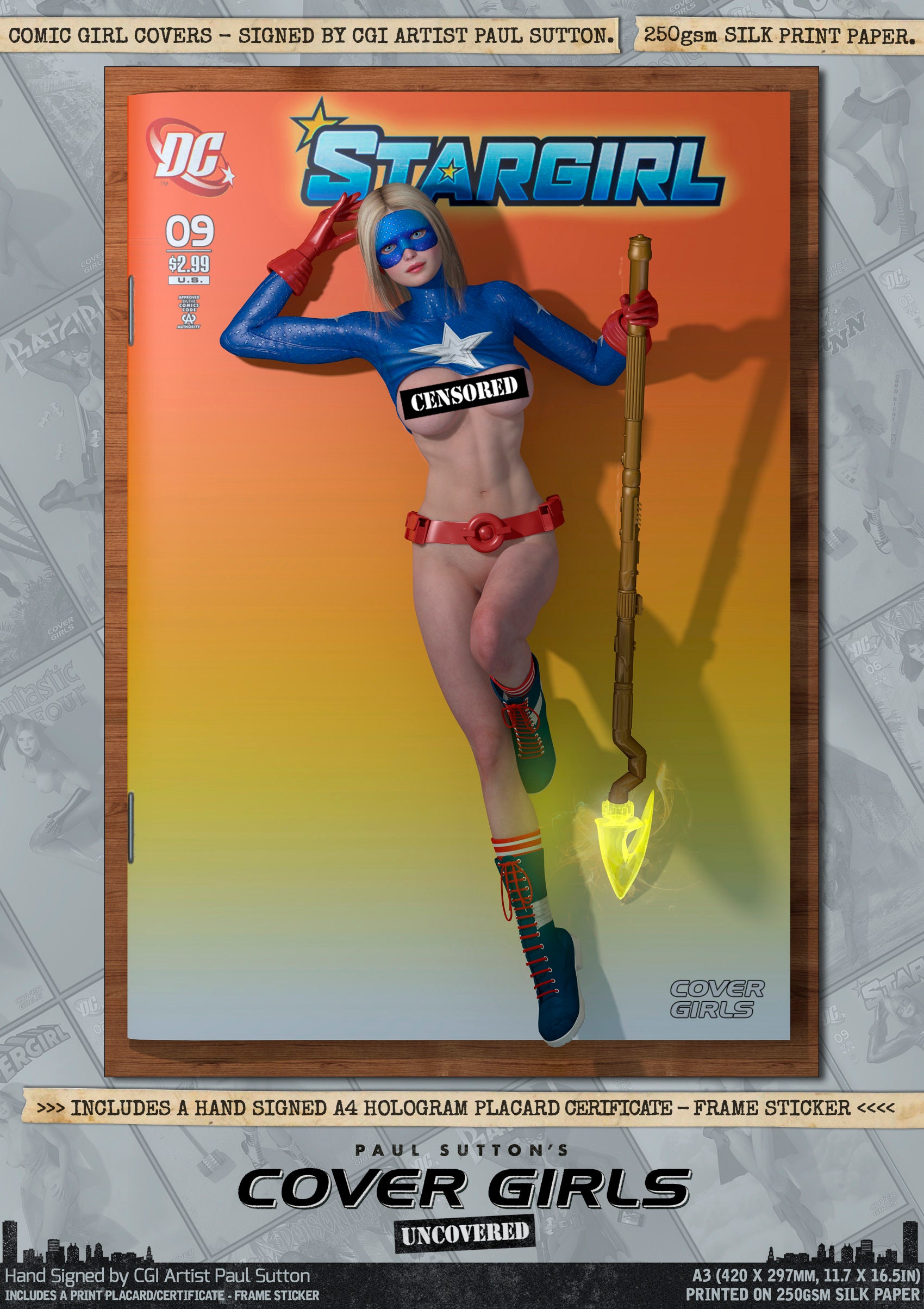 Stargirl Courtney Whitmore Nude Pin Up Cover Girls Etsy Sweden