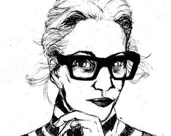 Portrait of Linda Rodin - Postcard (5x7in)