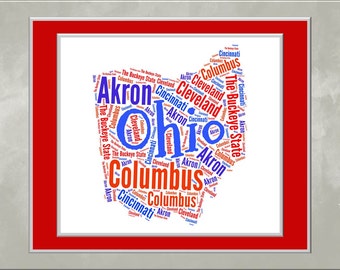 Ohio Word Art