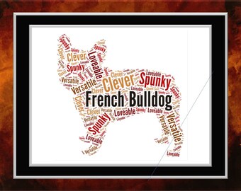 French Bulldog Word Art