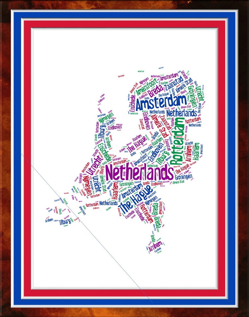 The Netherlands Word Art image 3