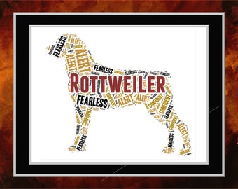 Rottweiler Word Art