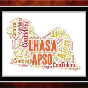 Lhasa Apso Word Art