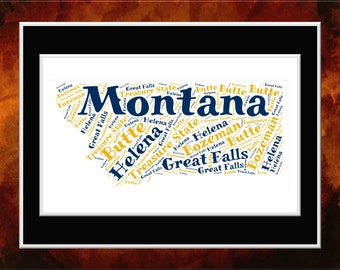 Montana Word Art