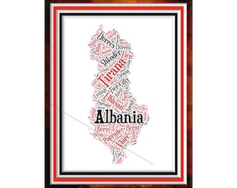 Albania Word Art