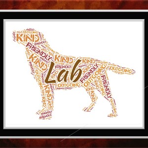 Labrador Retreiver Word Art