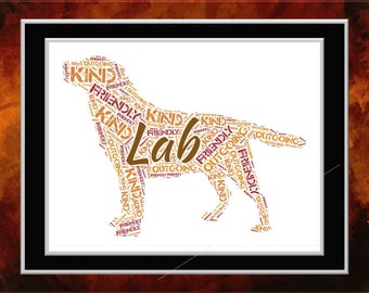 Labrador Retreiver Word Art