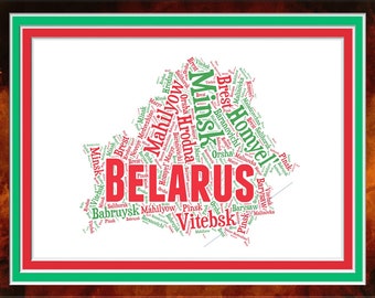Belarus Word Art