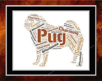 Pug Word Art