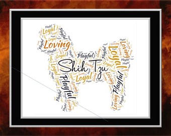 Shih Tzu Word Art