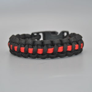 Police Thin Blue or Fire Department Thin Red Line Paracord - Etsy