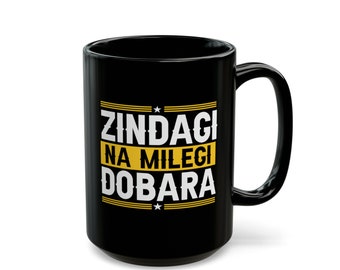 Coffee Mug Indian | Cup Desi Coffee | Gift South Asian Chai Lover | Punjabi Gift Bollywood Desi | Mug Indian Ethnic Zindagi Na Milegi Dobara