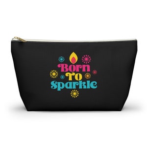 Indian Inspired Pencil Case South Asian Makeup Pouch and School Accessories Holder