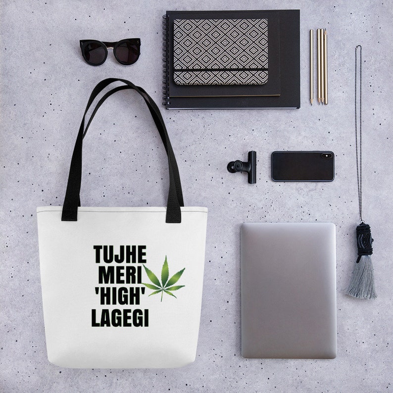 Tote Bag Tujhe Meri High Lagegi Bollywood Hindi Punjabi Desi Etsy