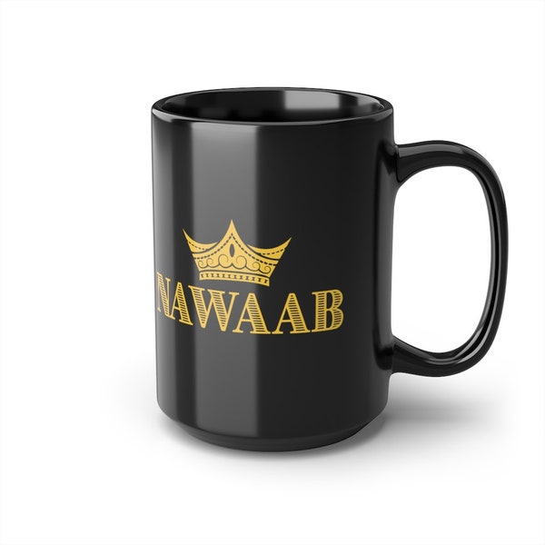 Indian Desi Tea Mug | Bollywood Chai Lover Gift | Desi Chai Cup | South Asian Coffee Gift | Funny Coffee Tea Lovers Mug | Nawaab Chai Cup