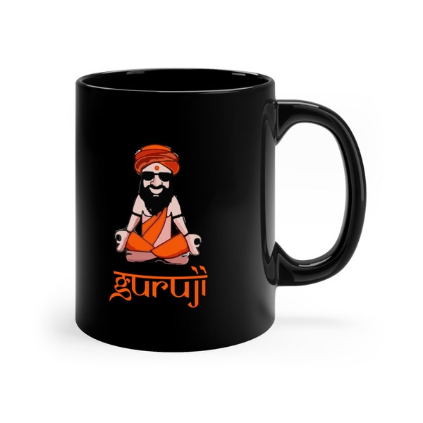 Funny Mug Indian Tea | Cup Desi Coffee | Gift South Asian Chai Lover | Gift Bollywood Desi | Mug Indian Ethnic | Chai Cup Desi | Guruji