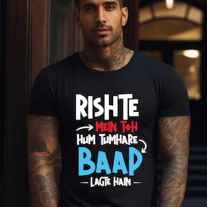 Gift For Dad, Bollywood Quote T-Shirt, Desi Pop Culture Tee, South Asian Film Buff Shirt, Hindi Dialogue Graphic Tee, Desi Movie Shirt