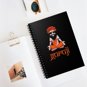 Notizbuch für Desi Bollywood Fans | Südasiatische Zeitschrift | Indianer Tagebuch Geschenk | Desi Theme Diary Manifestation Notizen | Guruji