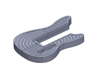 Guitarra elétrica modular funcional para impressão 3D - Arquivos STL e 3MF para download digital (Mustang Epicenter)
