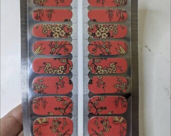 Red Kimono - Nail Wraps - Nail Strips
