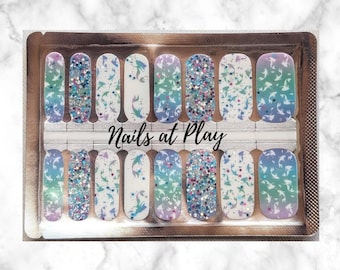 My Little Mermaid- Nail Wraps - Glitter - Transparent