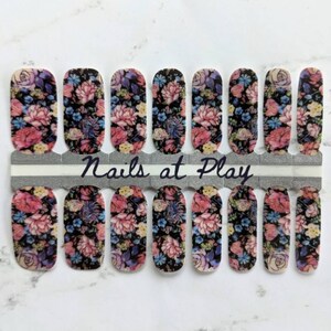 Victorian Botanical - Nail Wraps - Nail Stickers - Flowers - Floral