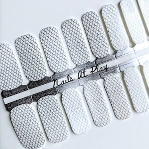 Silver Fishnets (Transparent) Nail Wraps