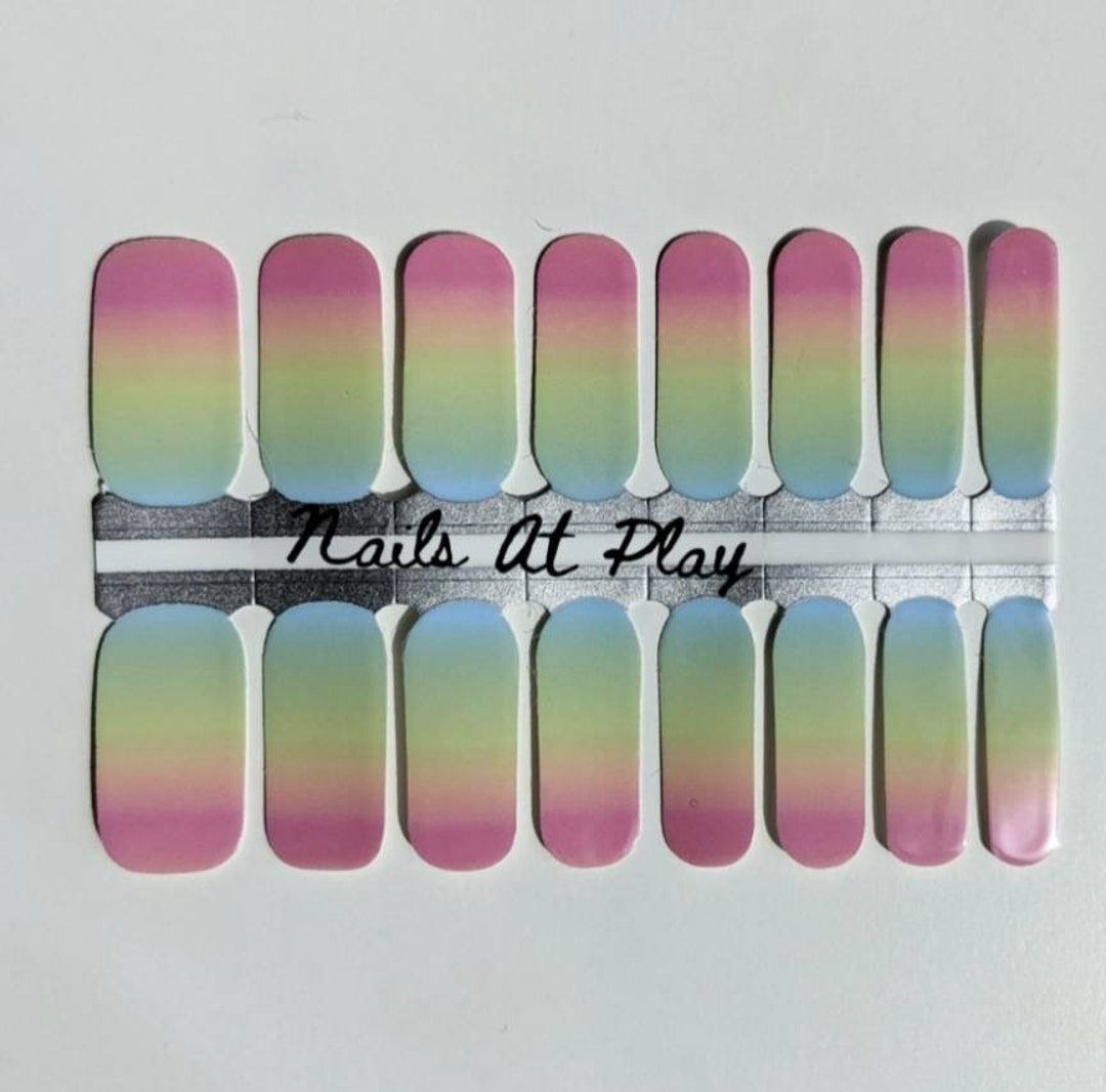 Spring Nail Wraps Spring Sunset ~ Nail Wraps - Etsy