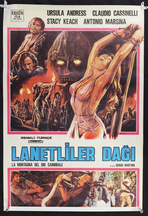 Vintage Movie Poster Original 1978 Slave of the Cannibal Etsy