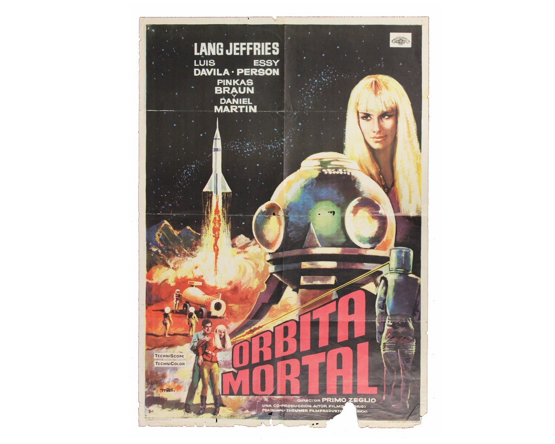 アメリカ通販ファッション - Poster Movie 60s Vintage Original Mortal Orbita 1967 ポスター