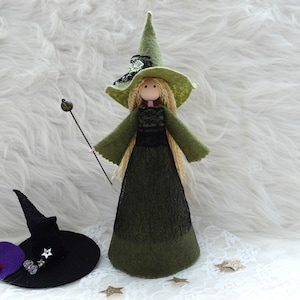 Witch Doll, Halloween Witch, Handmade Witch, Handmade Witch, Christmas Witch ornament, Halloween Decoration