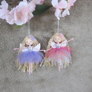 Miniature Ballerina Fairies, Ballerina Fairy Ornaments, Ballerina Tree Ornament, Christmas fairy tree ornament, Handmade Ballerina Dolls