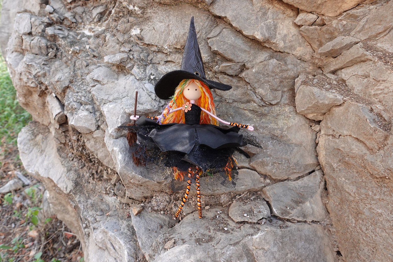Witch Doll Halloween Witch Custom Witch Doll Black Witch - Etsy