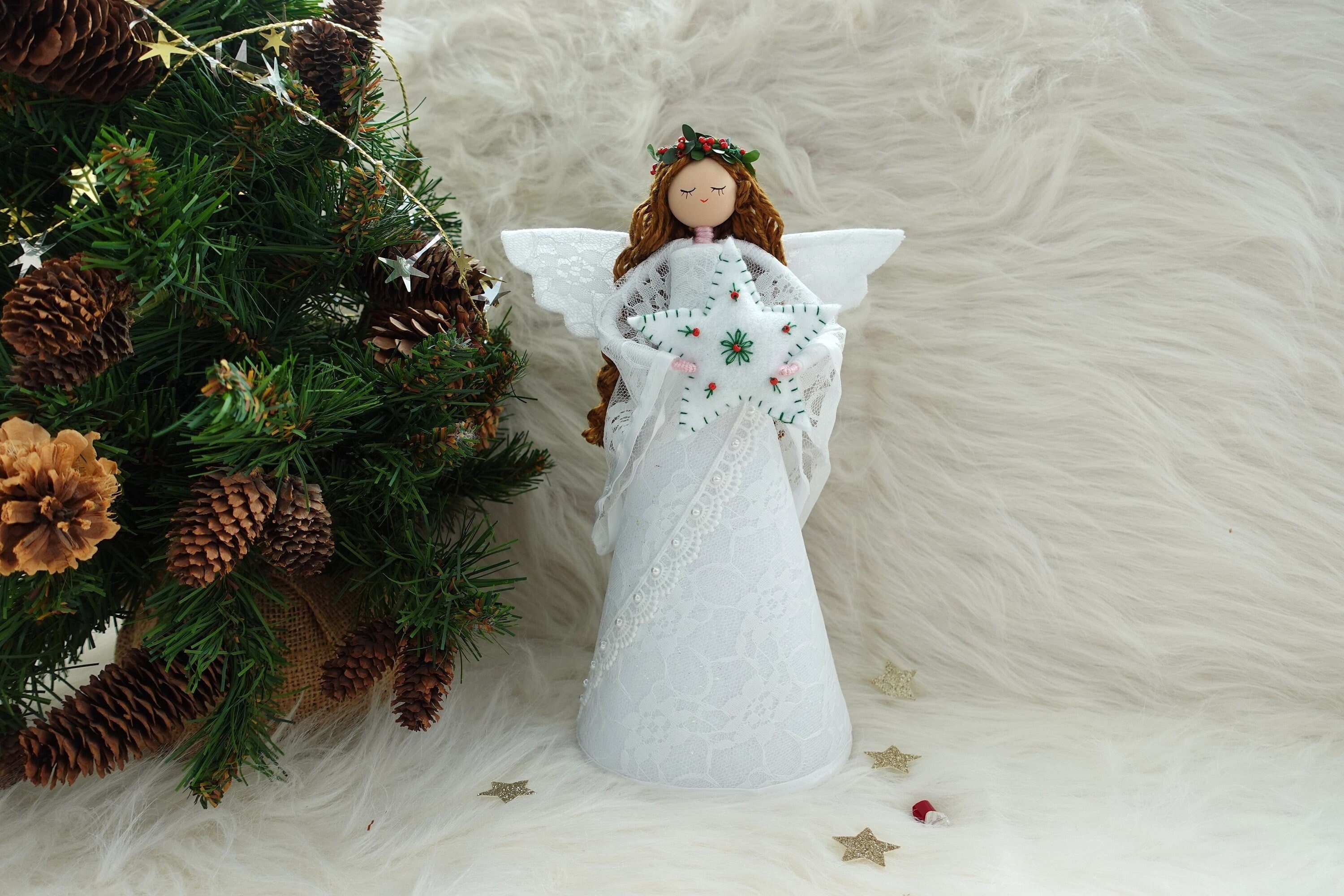 Angel Hair Christmas Tree Decoration