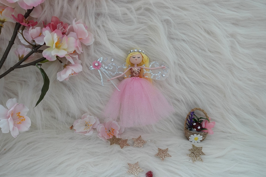 Pink Ballerina Fairy Ornament Ballerina Fairy Doll Christmas Etsy