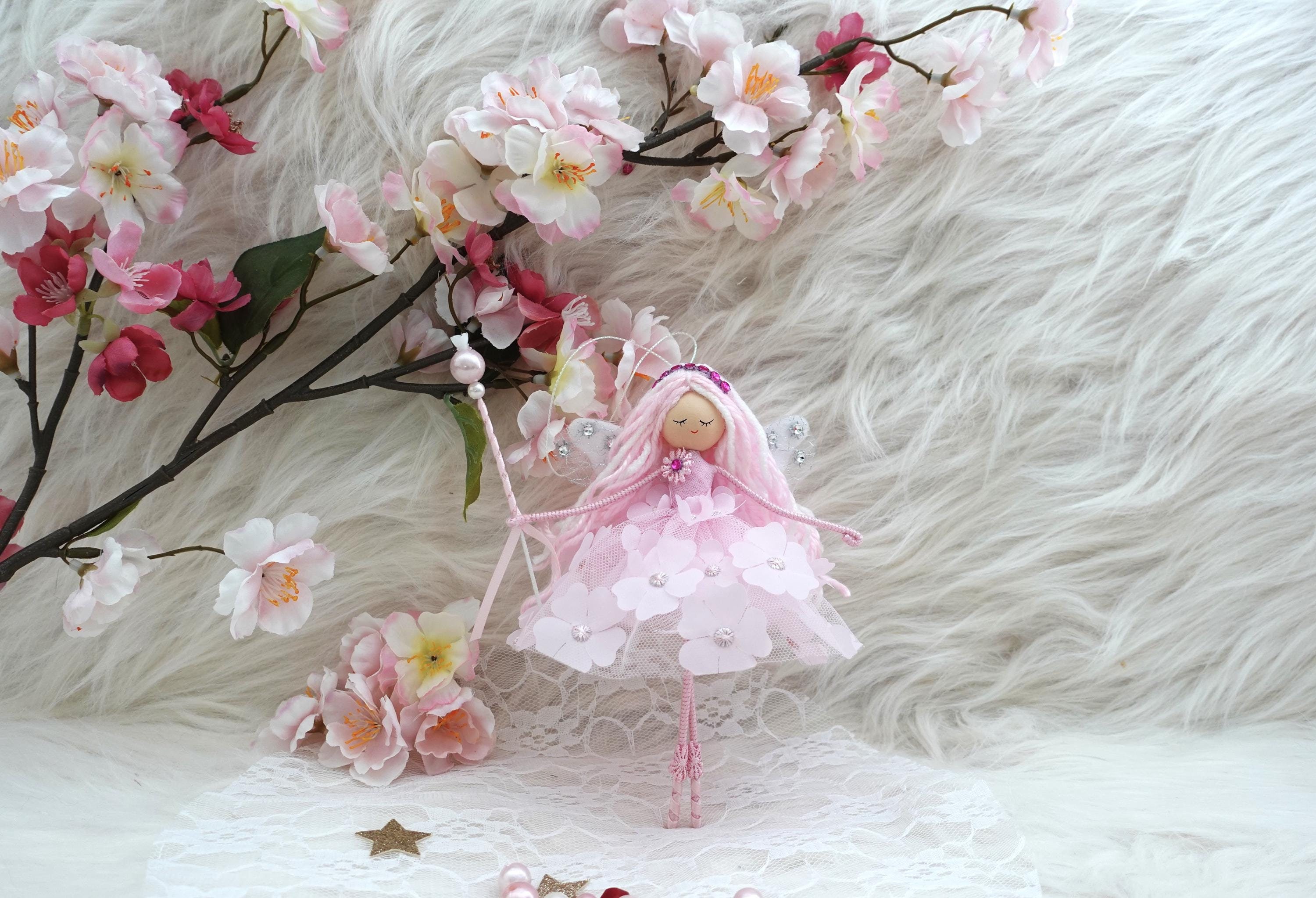 Pink Ballerina Fairy Doll, Handmade Fairy Doll, Ballerina Fairy Doll, Ballerina Doll Decoration, Custom Ballerina Doll