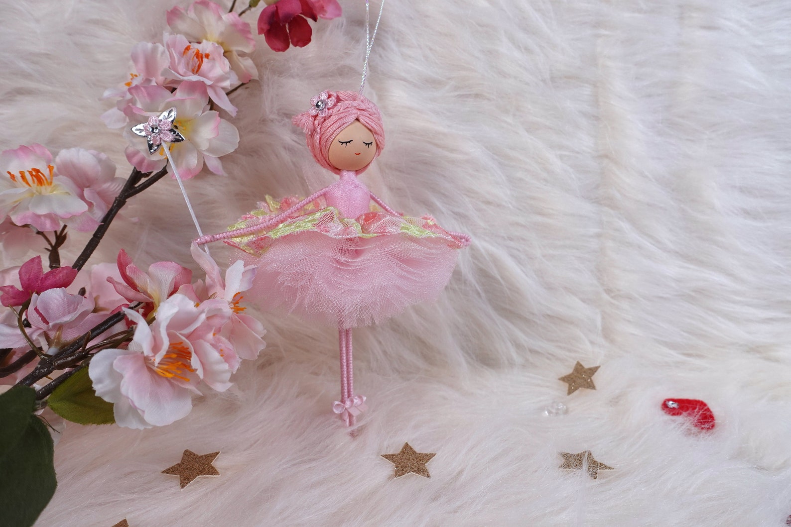 Pink Ballerina Doll Handmade Doll Ballerina Doll Ballerina Etsy