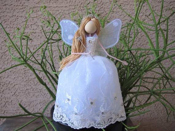 Christmas Fairy Tree Topper White Angel Tree Topper Etsy image 0 - Christmas Fairy Tree Topper White Angel Tree Topper Etsy