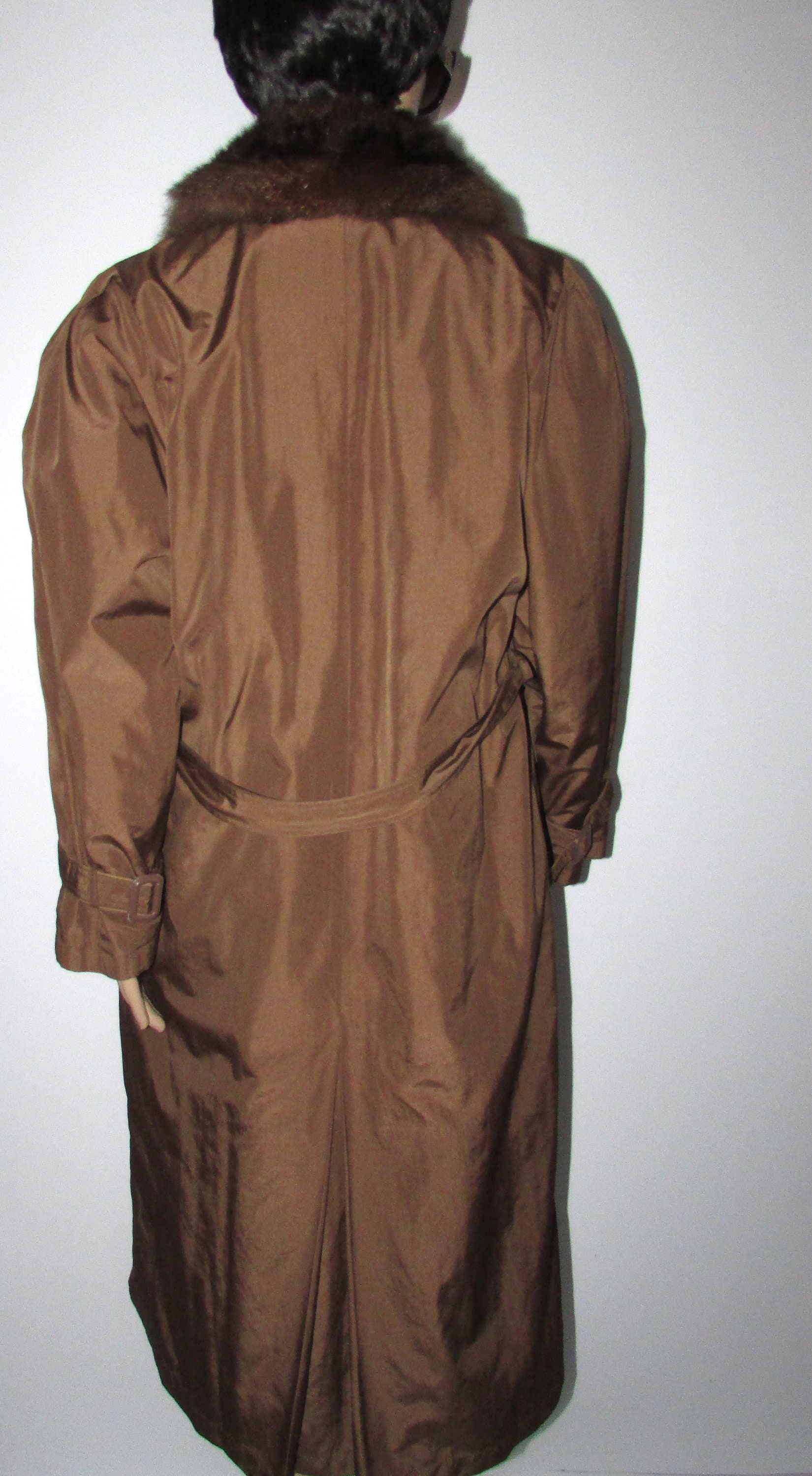 Manteau En Fourrure Véritable D'opossum - Taille M - Style Vintage Années 70 - État Impeccable