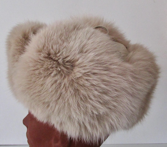 Vintage fur hat champagne color Vintage Superb Real Champagne Mink Fur Hat Cap/ Vintage  main image 2