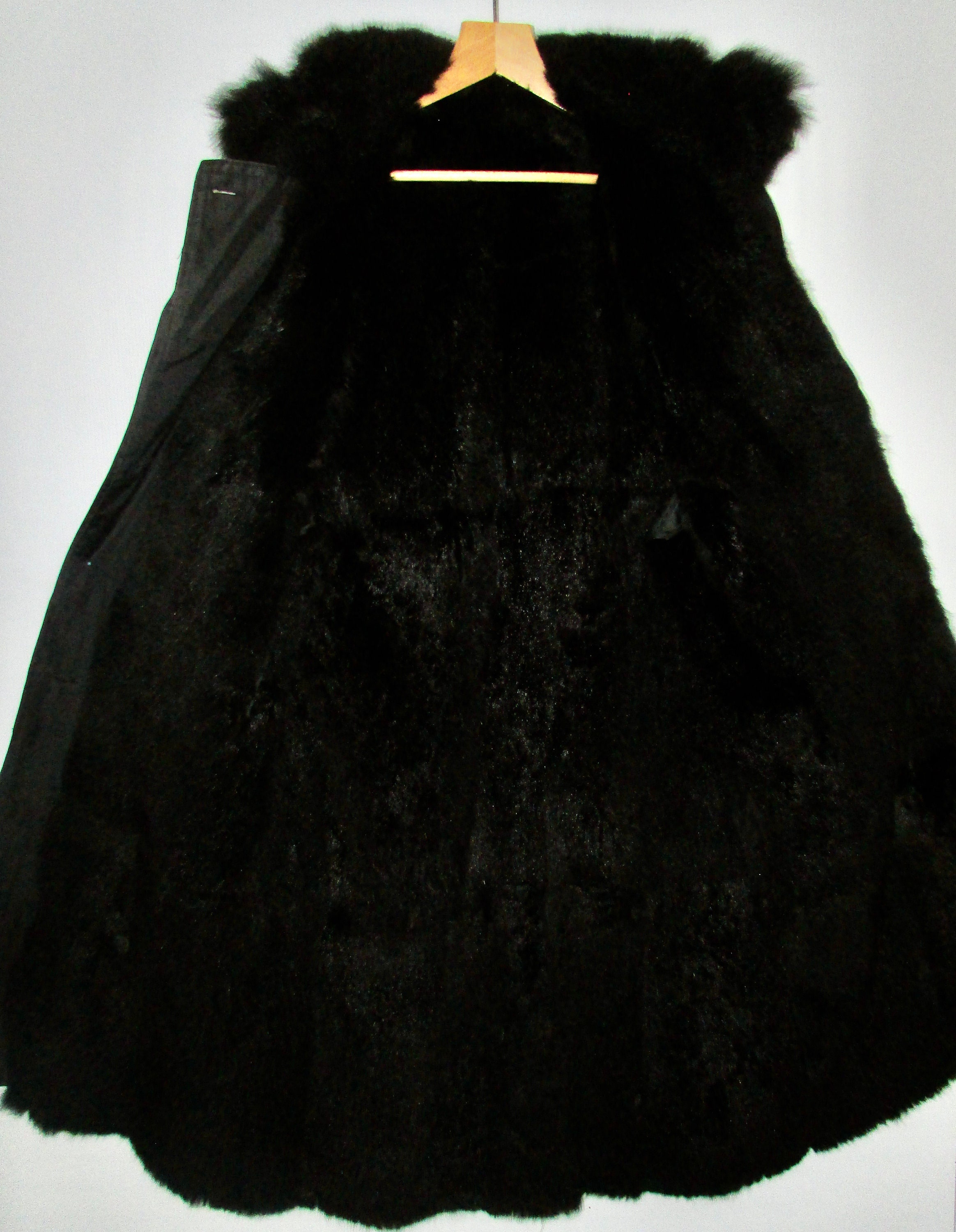Manteau En Fourrure Véritable D'opossum - Taille M - Marron - Occasion Très Bon état