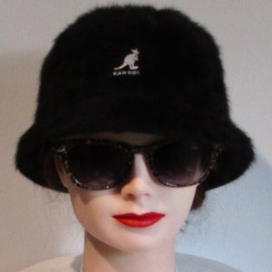 Vtg Nice Black Furgora KANGOL Bonnet Hat /nice Beanie or Hat  display picture 2