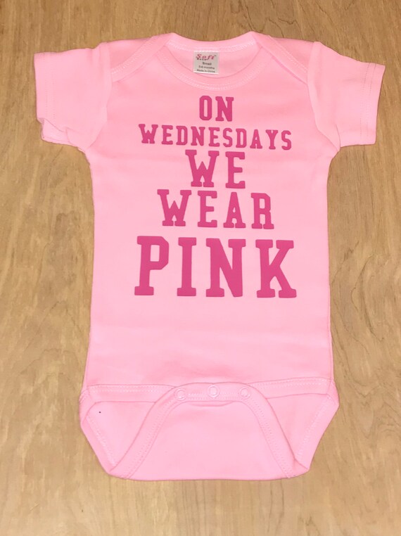 on wednesdays we wear pink onesie
