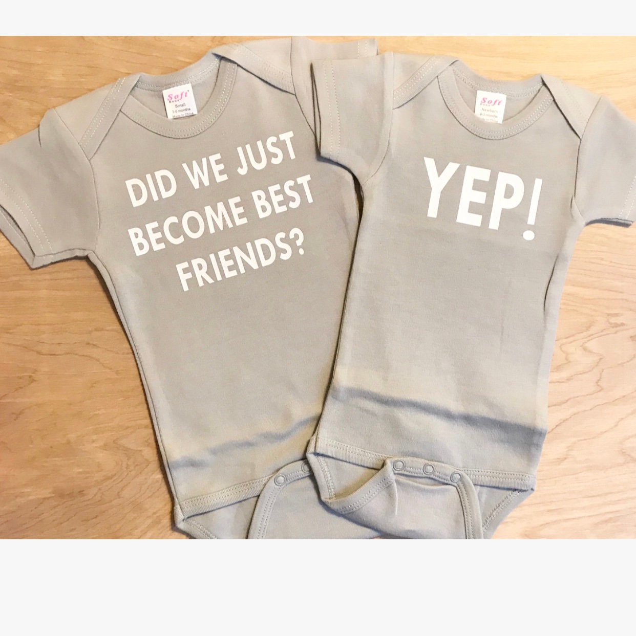 Did we just best friends onesies gerber onesies best Etsy