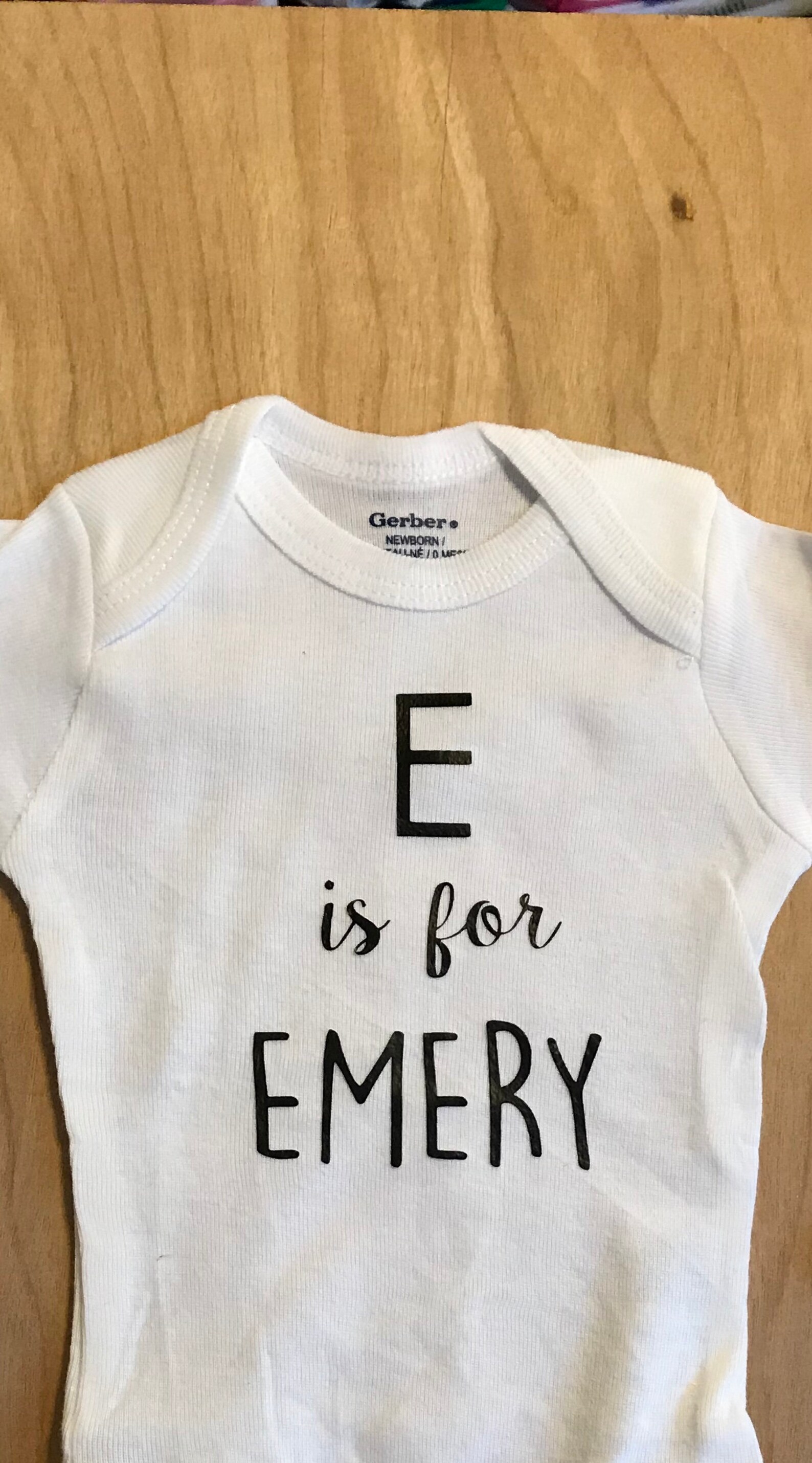 Alphabet Name Baby Onesie Baby Name Onesie Gerber Onesie Etsy