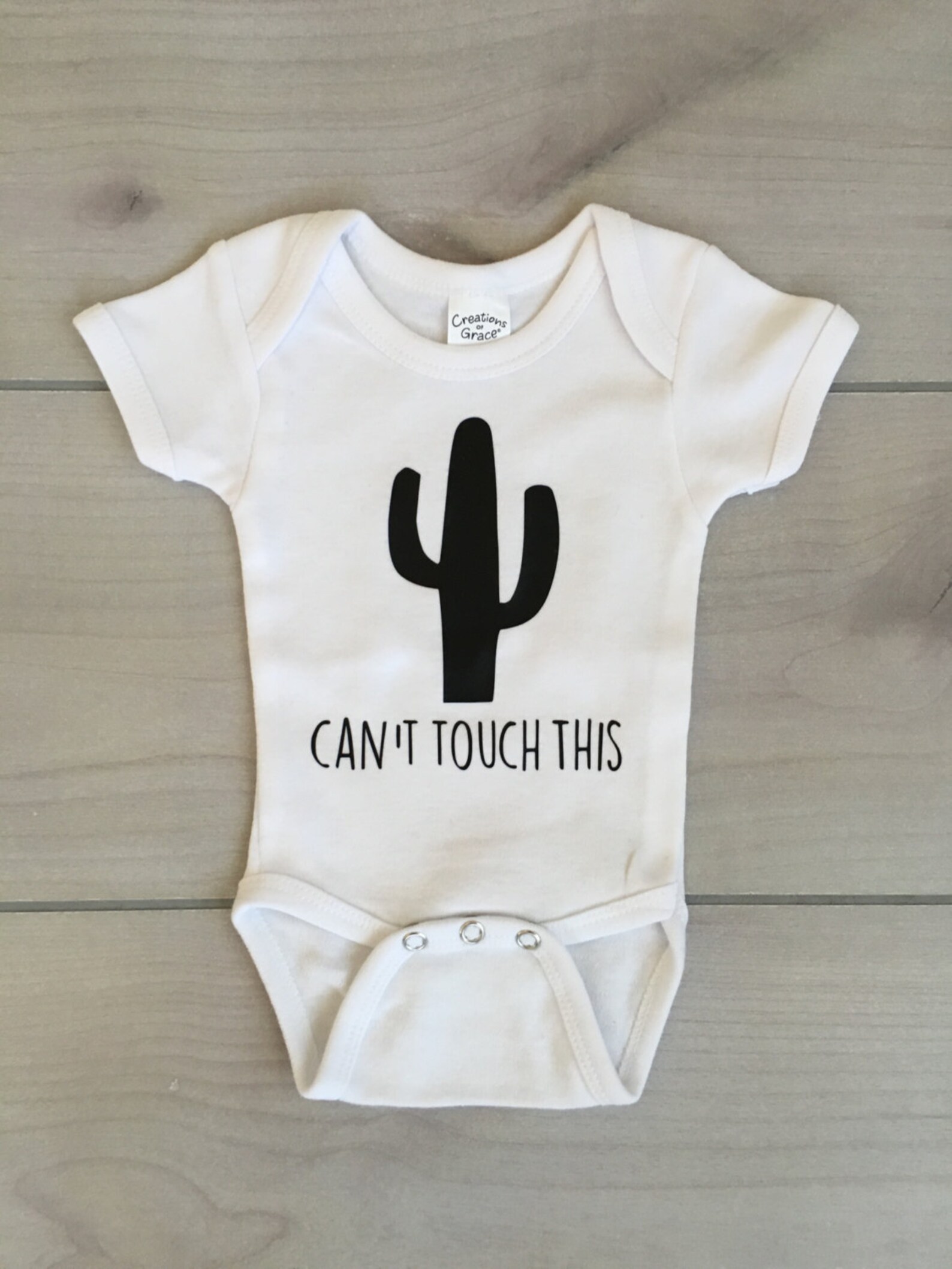 Can't Touch This Cactus Onesie Cactus Baby Onesie Gerber Etsy