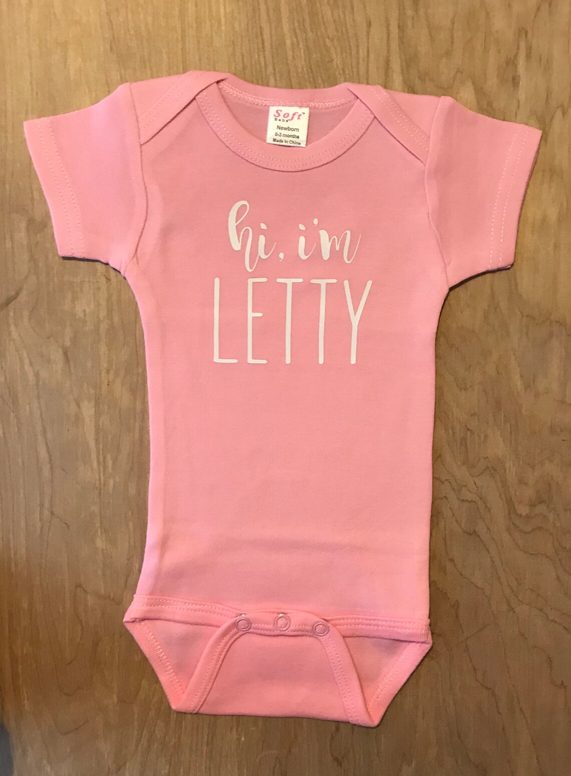 Hi Im NAME Custom Onesie Gerber Onesie Name Baby Onesie Etsy