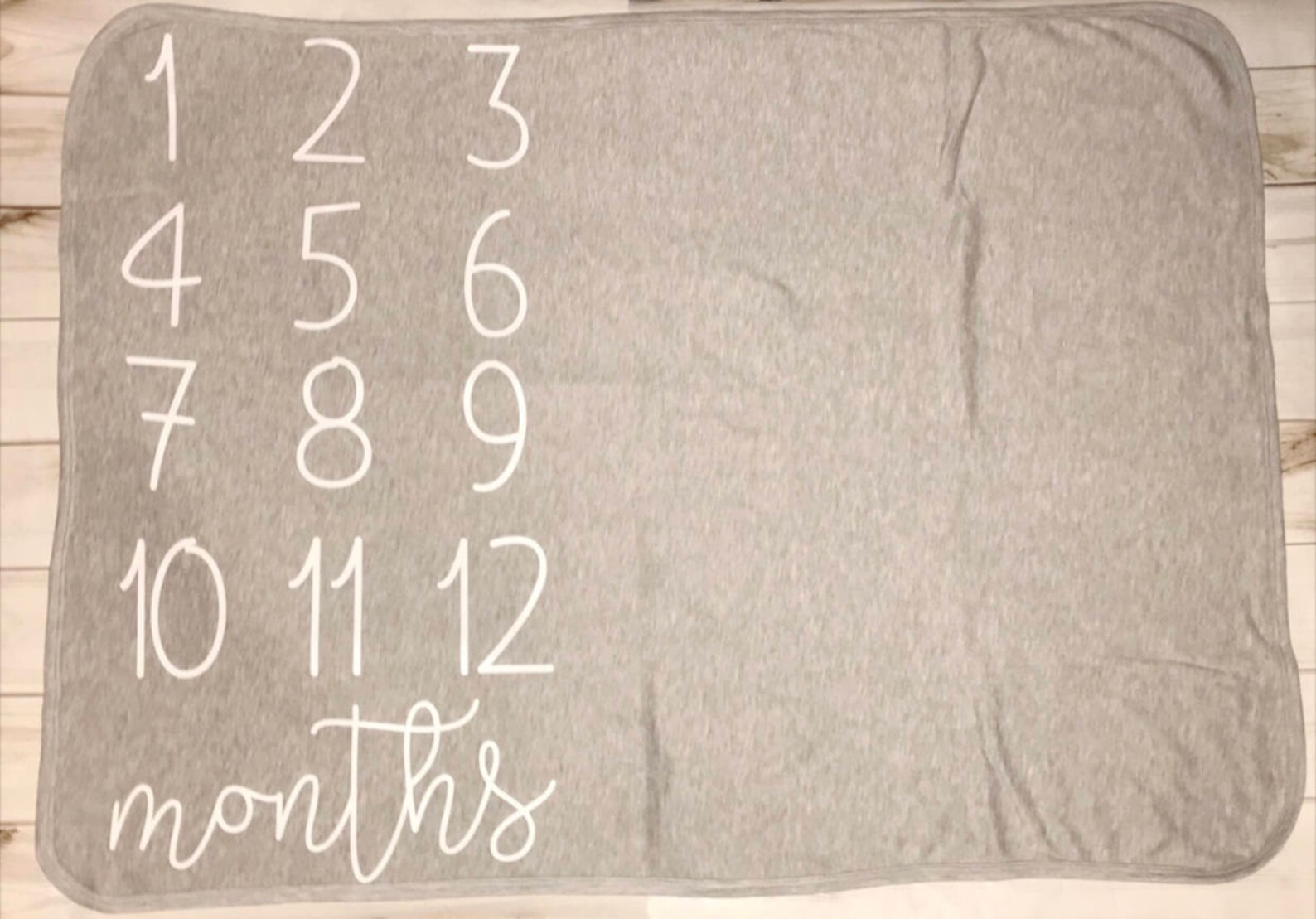 Monthly baby blanket numbers milestone blanket months Etsy
