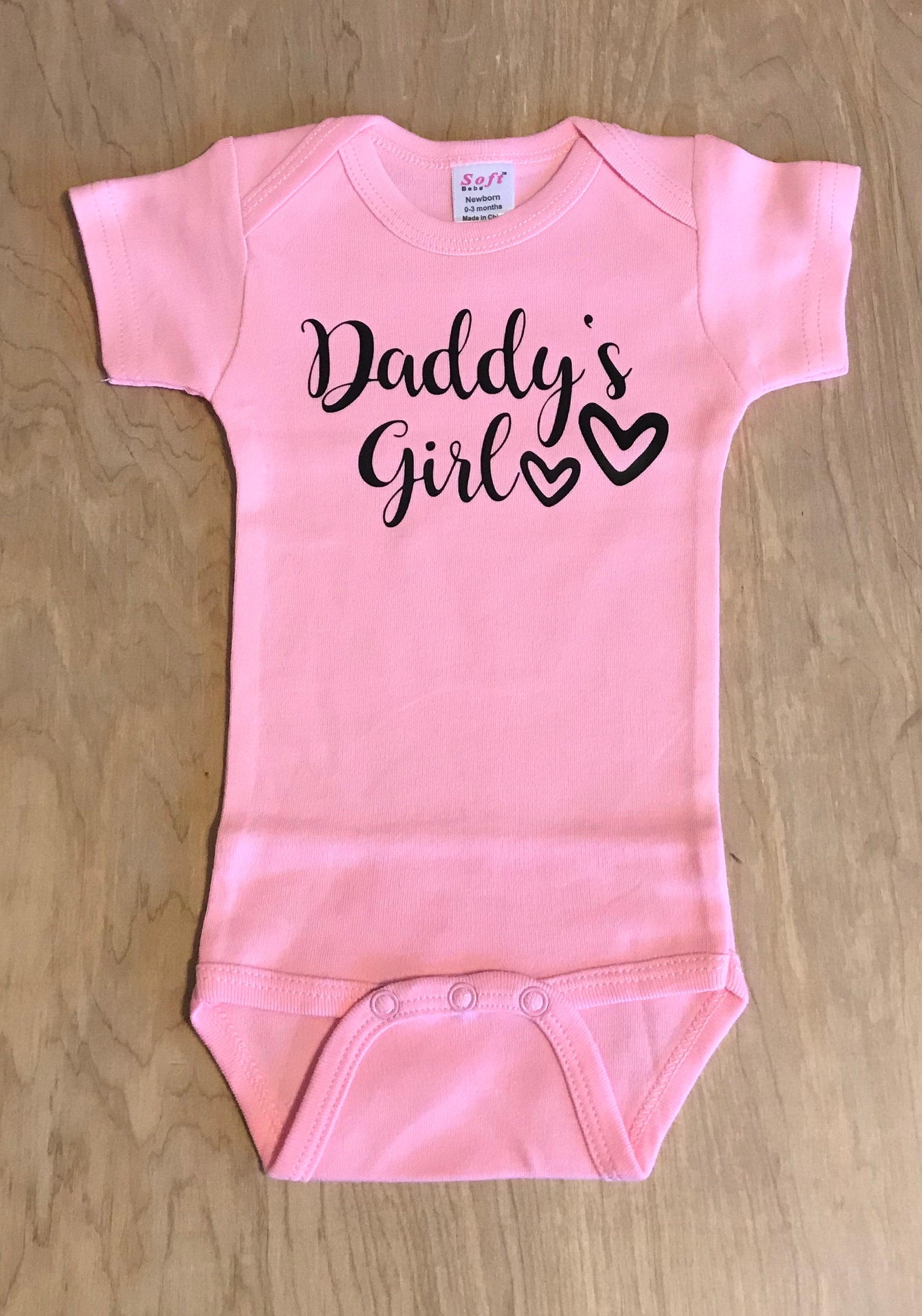 Daddys Girl Onesie Gerber Onesie Fathers Day Daddys Girl Etsy
